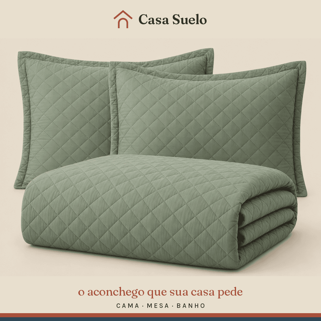 Colcha Cobre-leito Solteiro 2 pçs