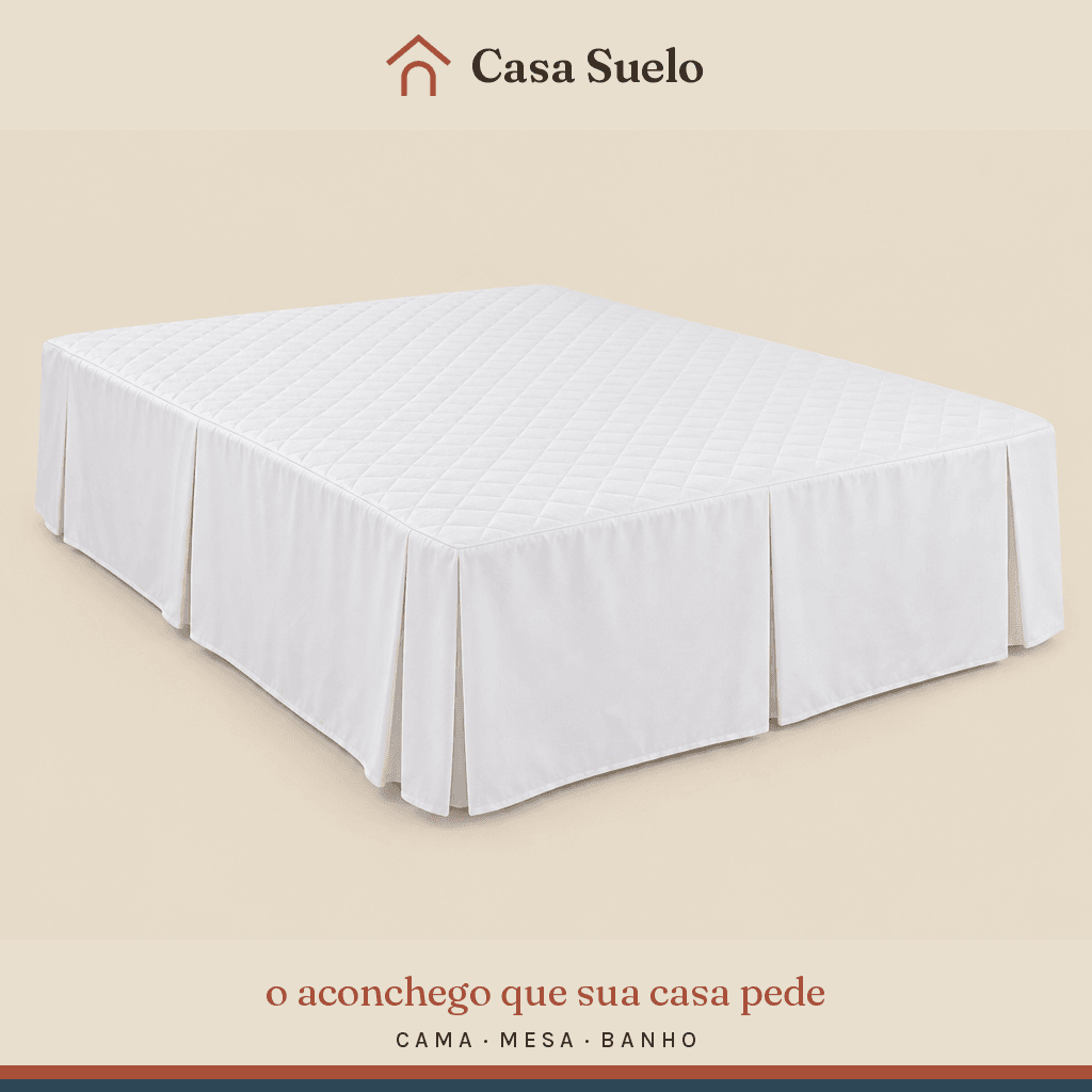 Saia para Cama Box Solteiro